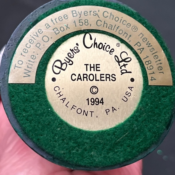 Rare, Vintage, 1994 Byers Choice Caroler “ Girl With Chestnuts”.  Ex. Cond. - Picture 10 of 10